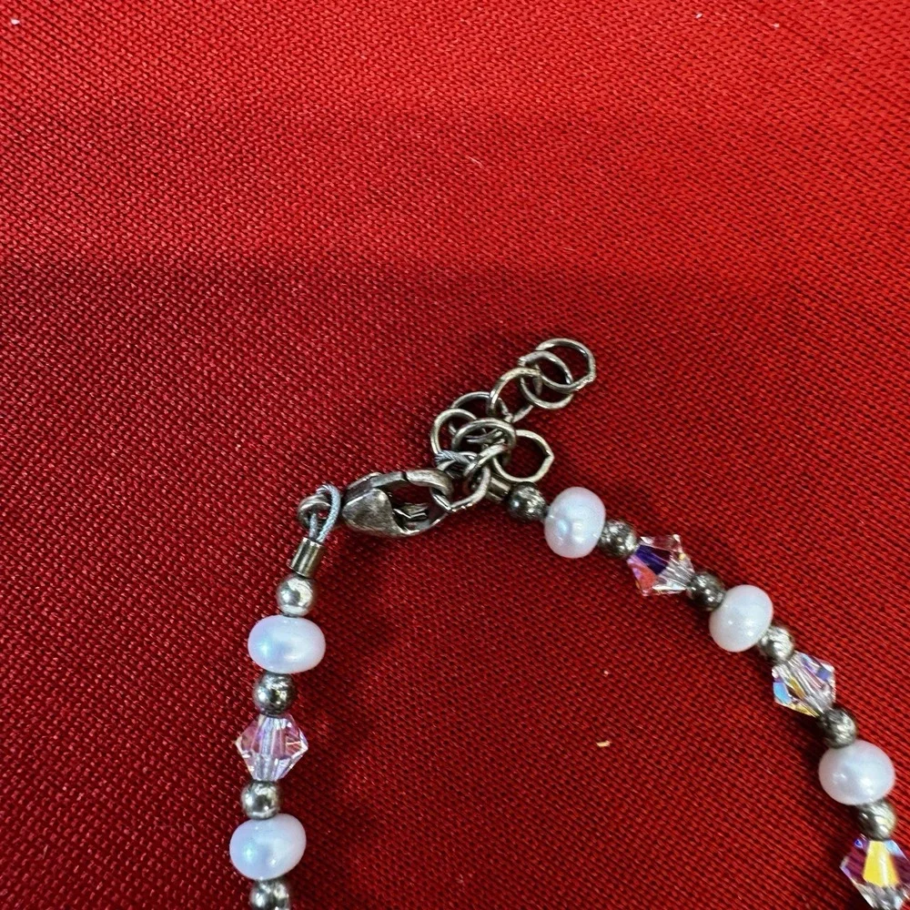 Baby/Child Beaded Dangle Cross Charm Glass‎ Plastic Metal